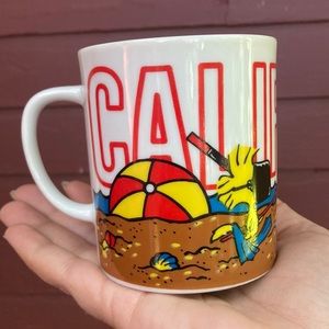 Vintage 1965 Peanuts Snoopy California Coffee Mug